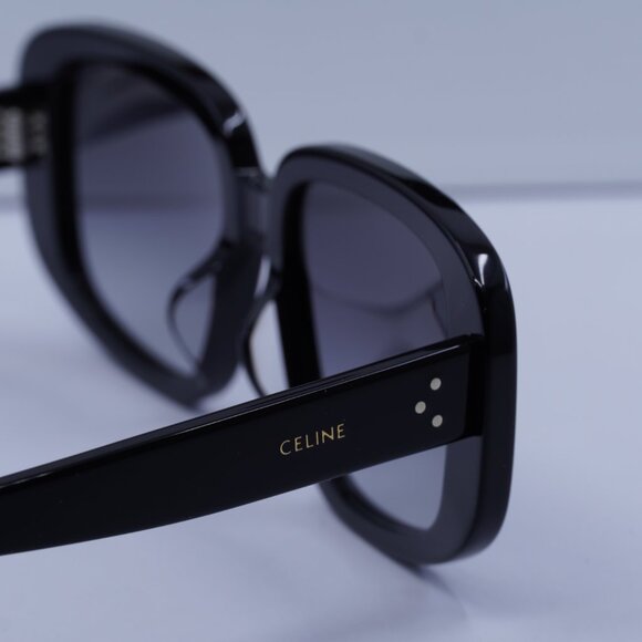 Celine CL40299U 01B Square Sunglasses–Shiny Black - Picture 4 of 8